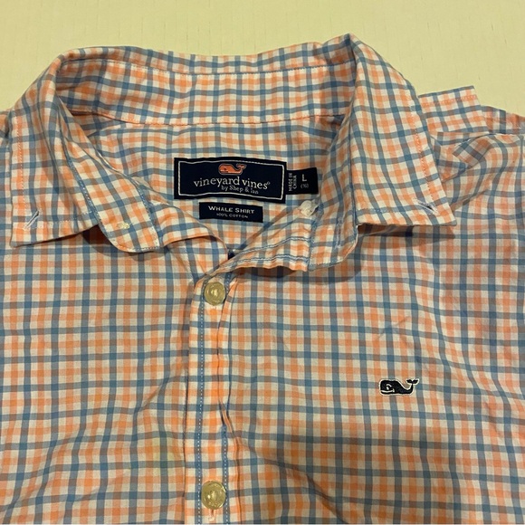 Vineyard Vines Youth Large 16 Shep & Ian Whale Shirt, Blue Red 100% Cotton - Picture 3 of 12